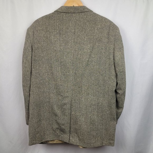 Bert Pulitzer Men Pure Silk Tweed Sports Coat/ Blazer Size 44S - Picture 6 of 7